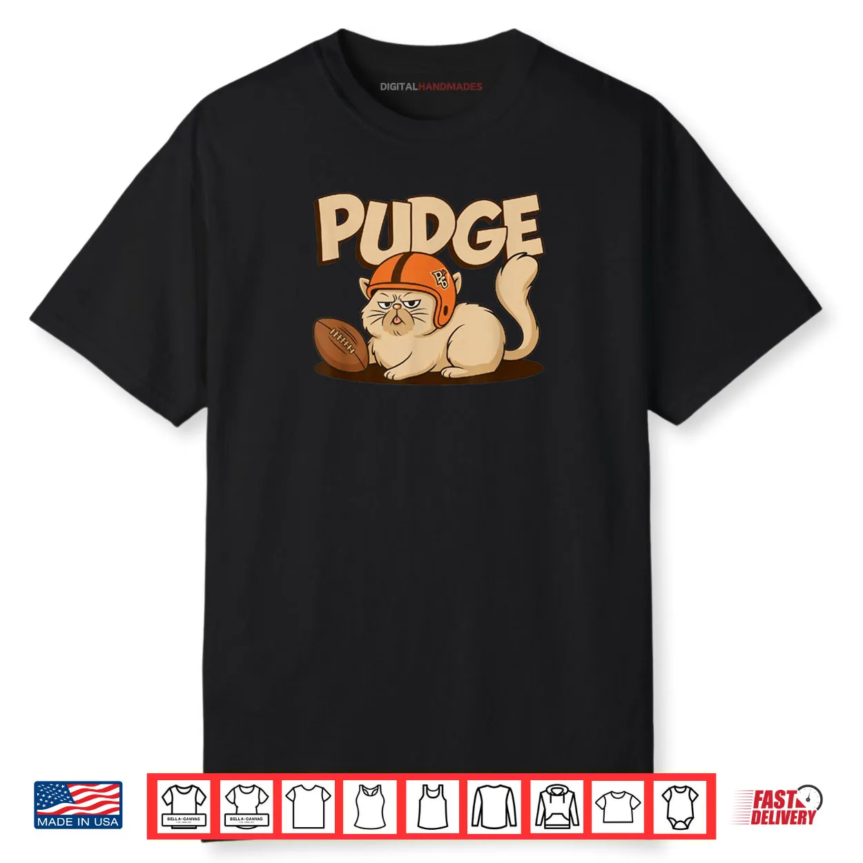 Love Tee Design Pudge The Cat Shirt