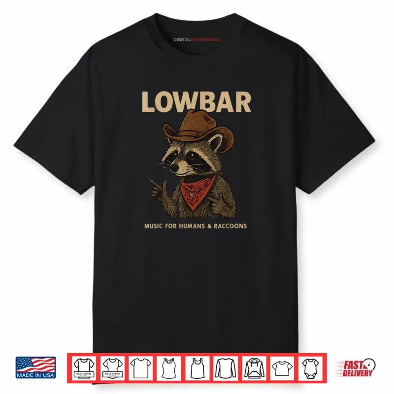 Lowbar Fingergun Raccoon Shirt