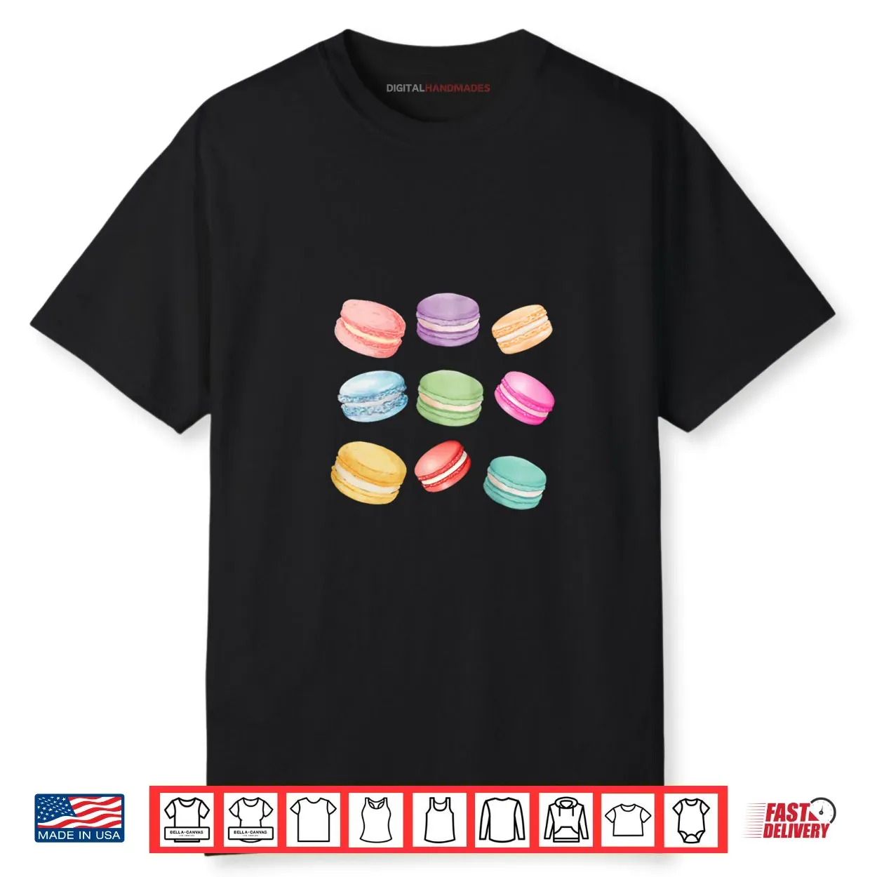 Macaron Cookies Retro Trendy Artistic Pastel Foodie Cute Shirt