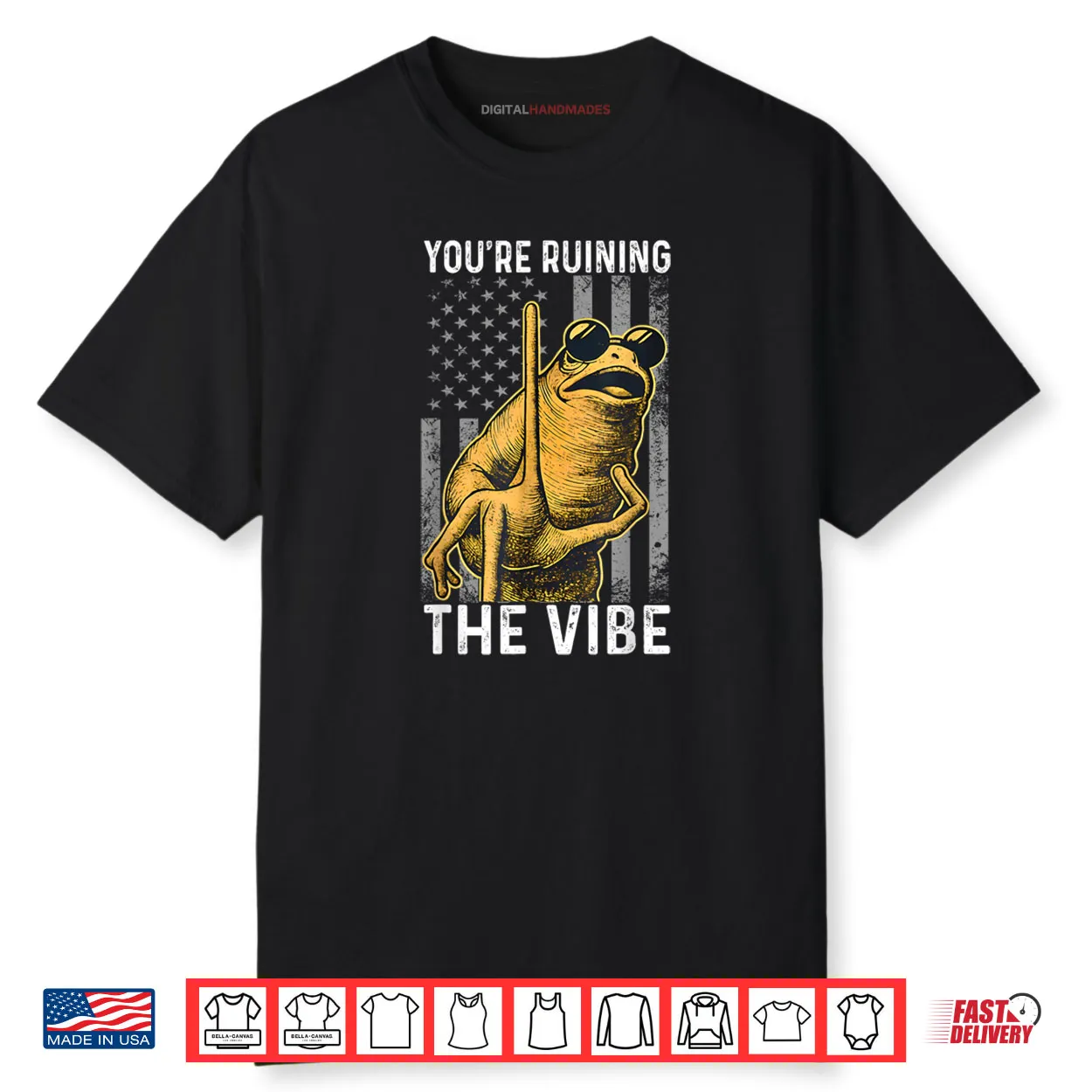 Marcus The Worm You’re Ruining The Vibe American Flag Shirt