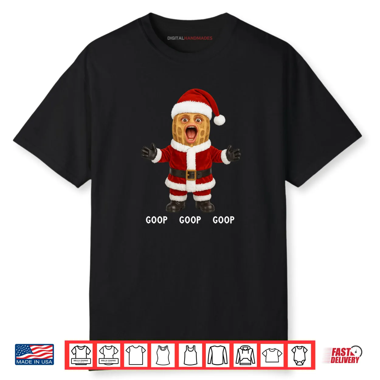 Meme The Burnt Peanut GOOP Bungulator Santa Christmas Shirt