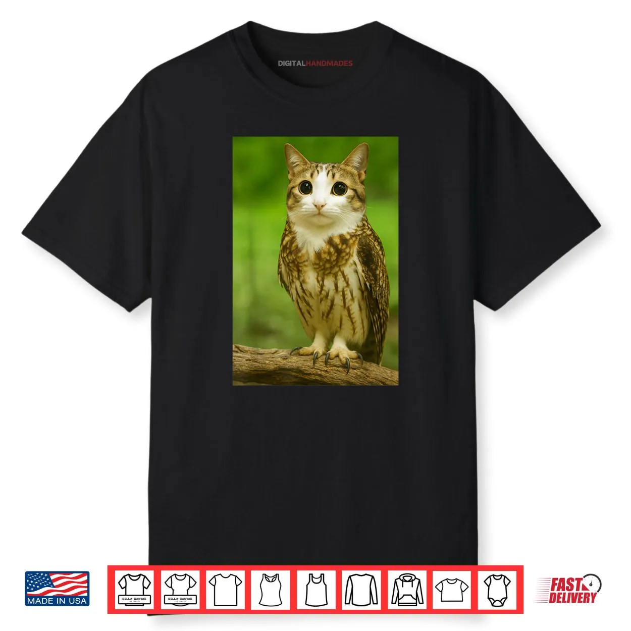Meowl Cat Owl Funny Internet Trendy Meme Shirt