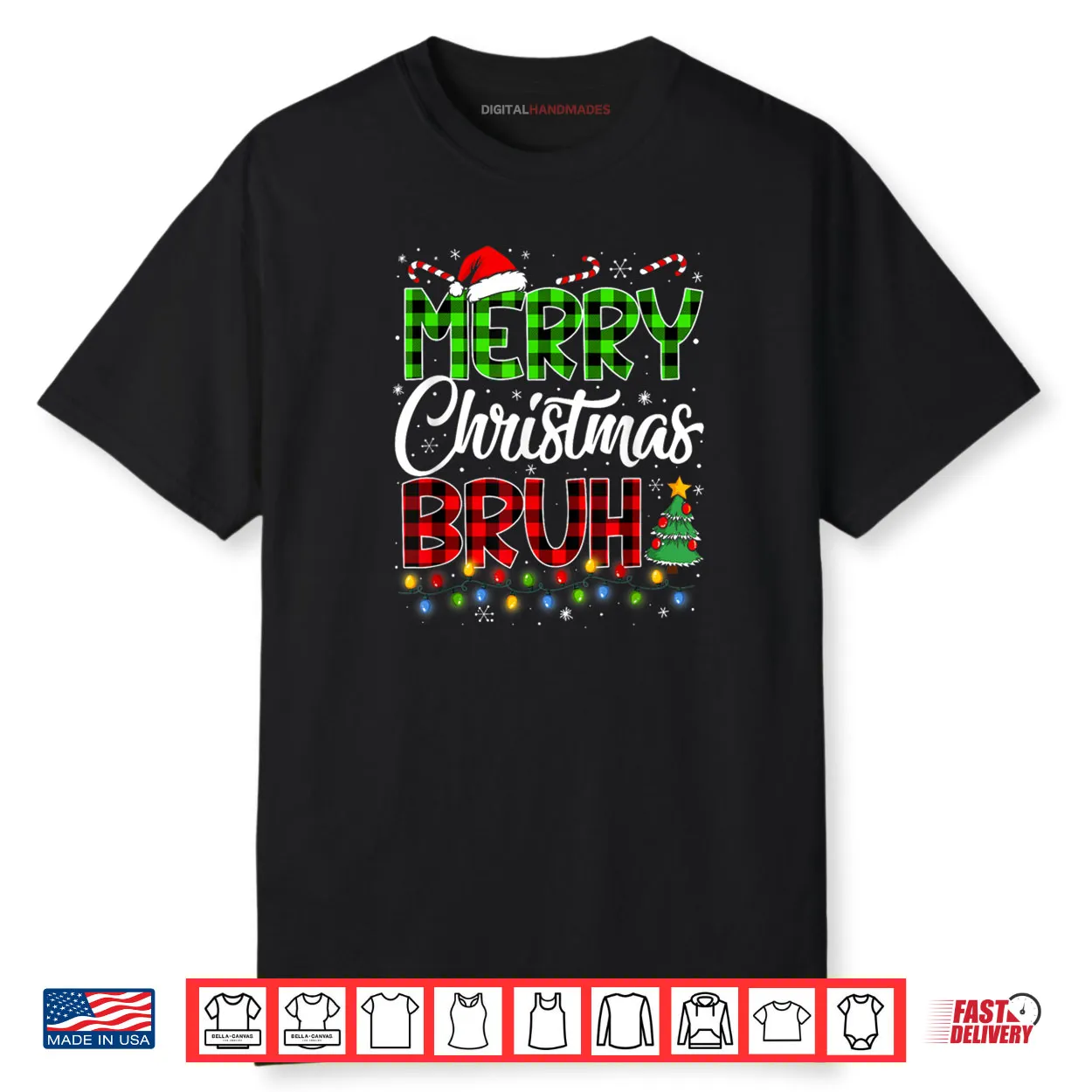 Merry Christmas Bruh Meme Funny Saying Bro Shirt