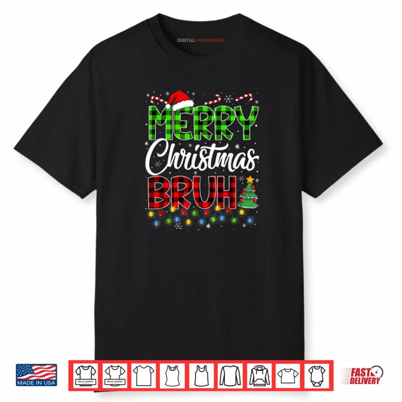 Merry Christmas Bruh Meme Funny Saying Bro Shirt