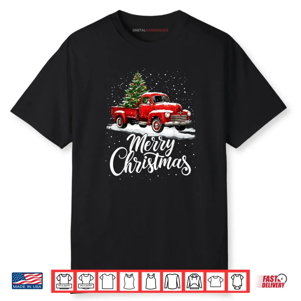 Merry Christmas Red Truck Family Matching Shirt 1 Merry Christmas Red Truck Family Matching Shirt