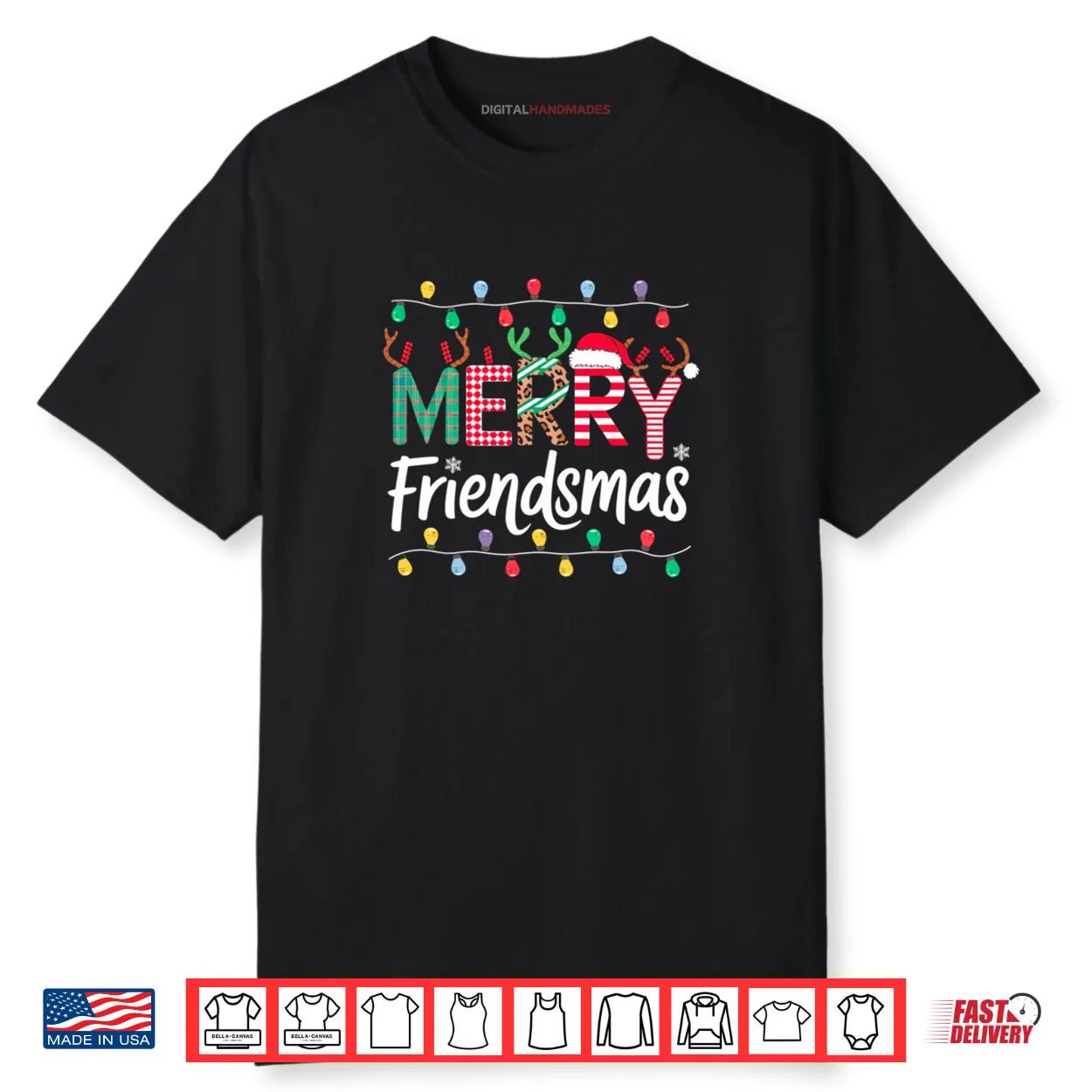 Merry Friendsmas Funny Christmas Friends Party Matching Shirt
