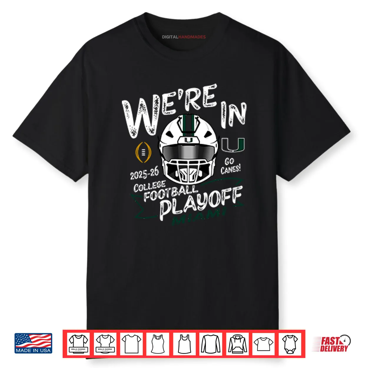 Miami Hurricanes CFP College Football Playoff 2025 26 Shirt