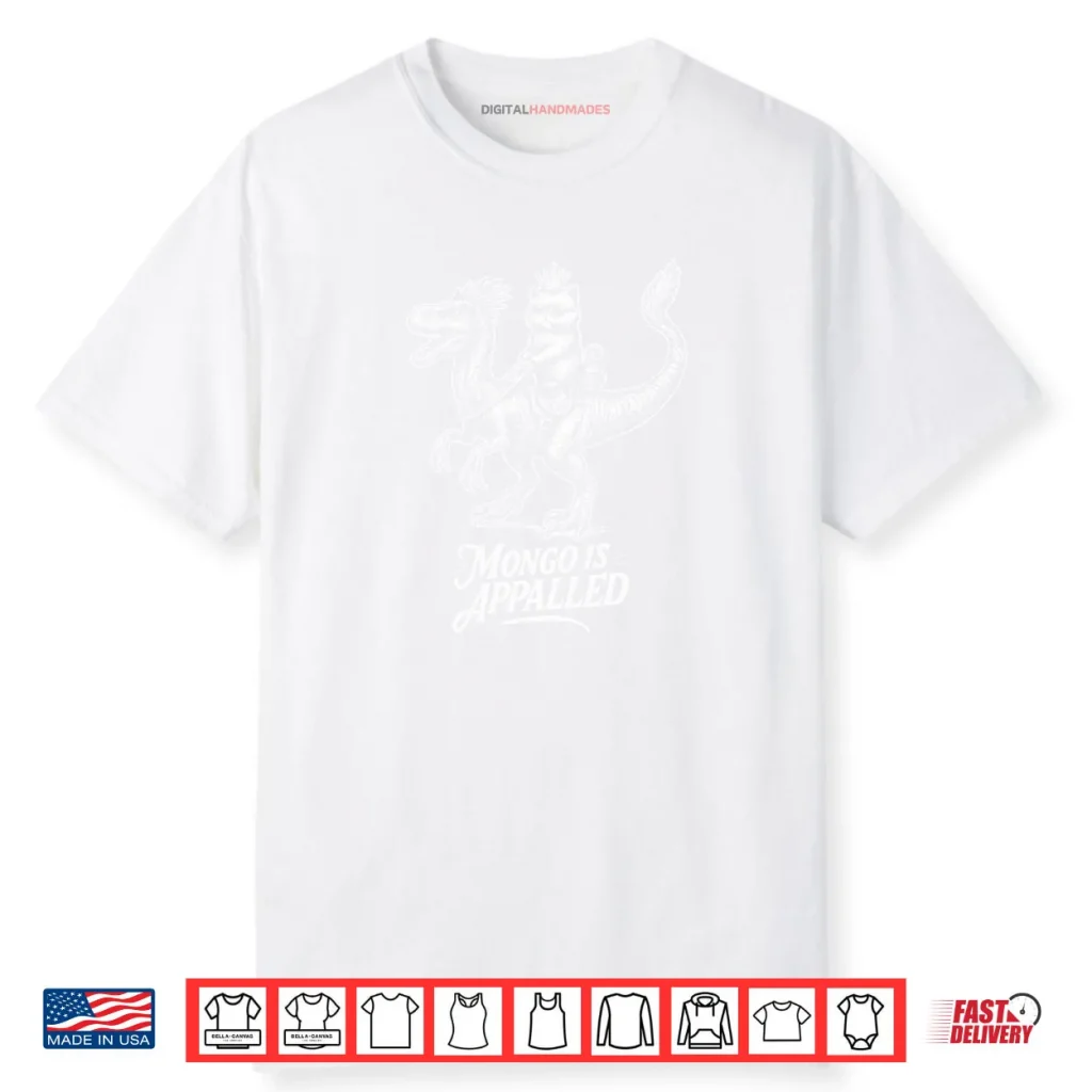 Mongo Is Appalled Princess Cat Riding Dinosaur Art Shirt