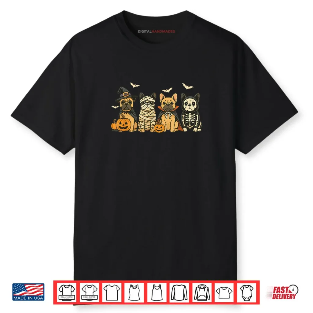 Mummy French Bulldog Halloween Witch Dog Mom Shirt