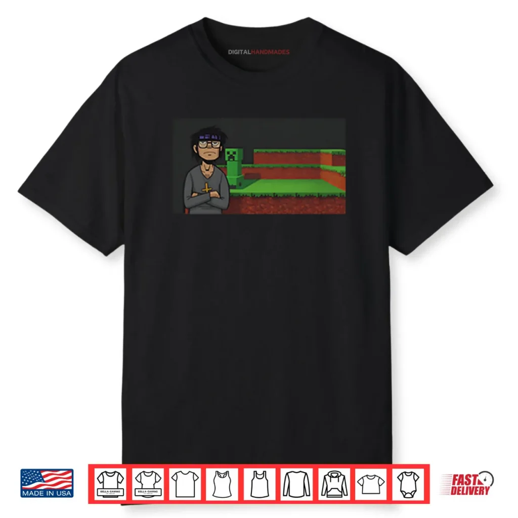 Murdoc Niccals Minecraft Shirt 1 Murdoc Niccals Minecraft Shirt
