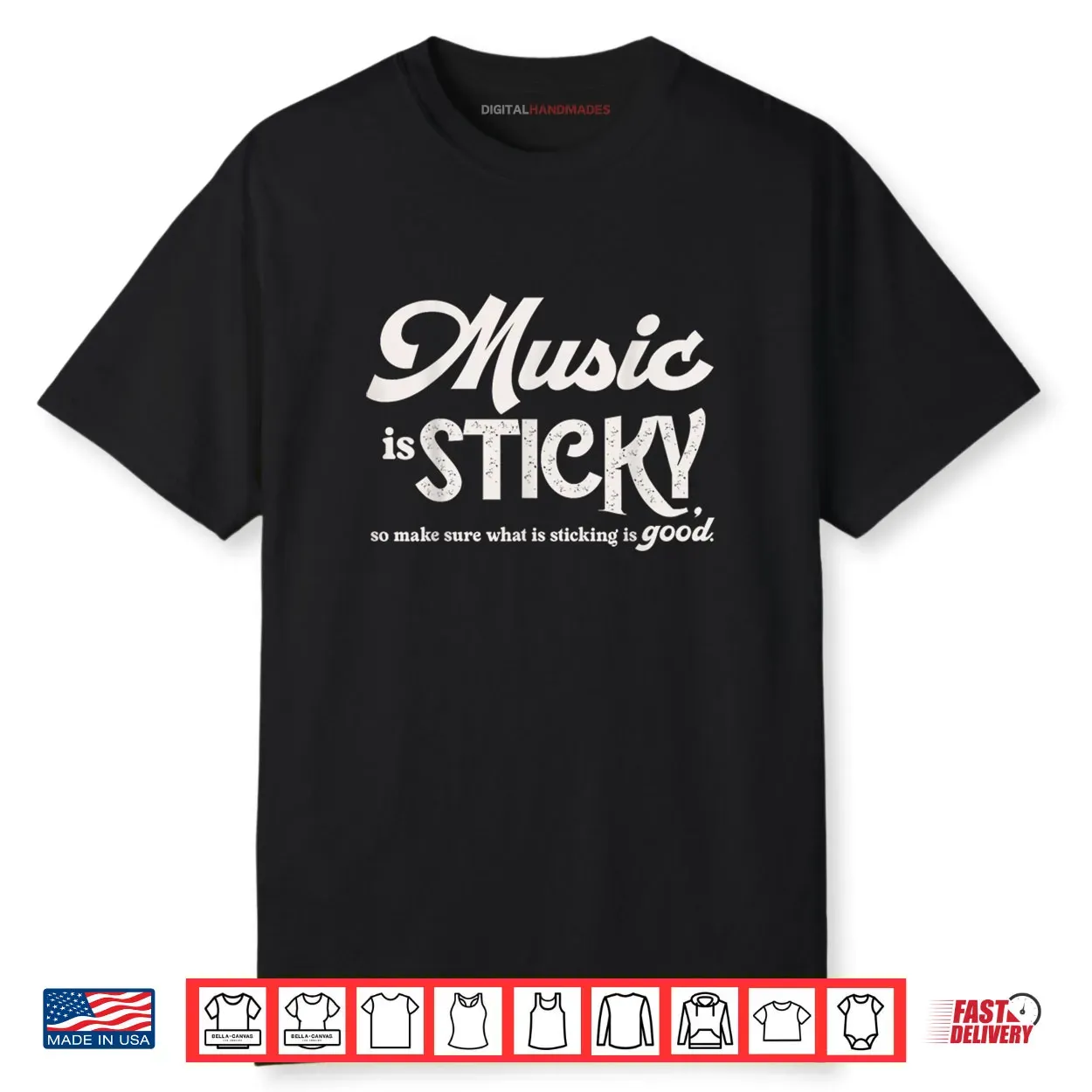 Music is Sticky Retro Shirt