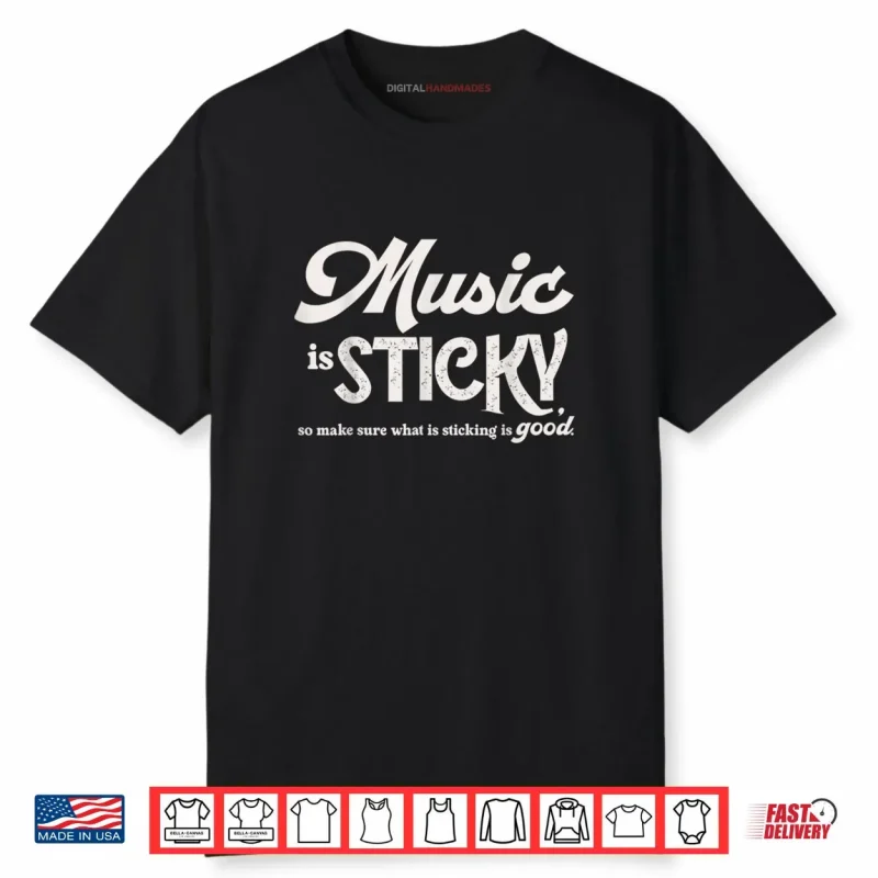 Music is Sticky Retro Shirt