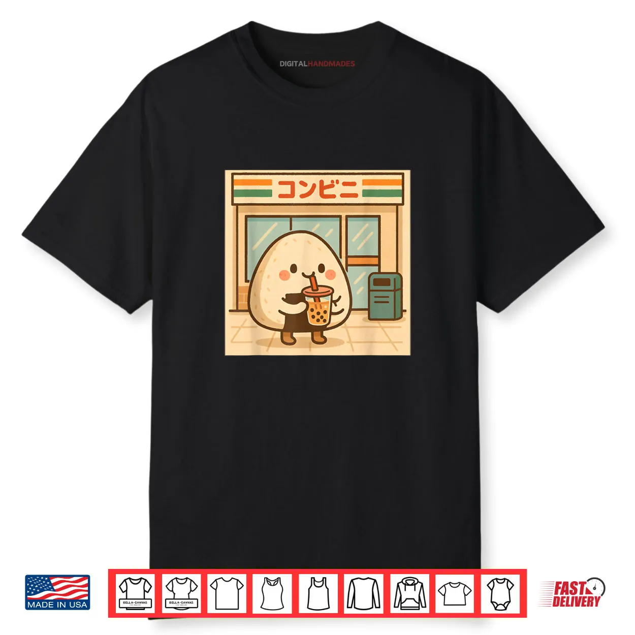 Musubi Drinking Boba Tea in Japan Shirt