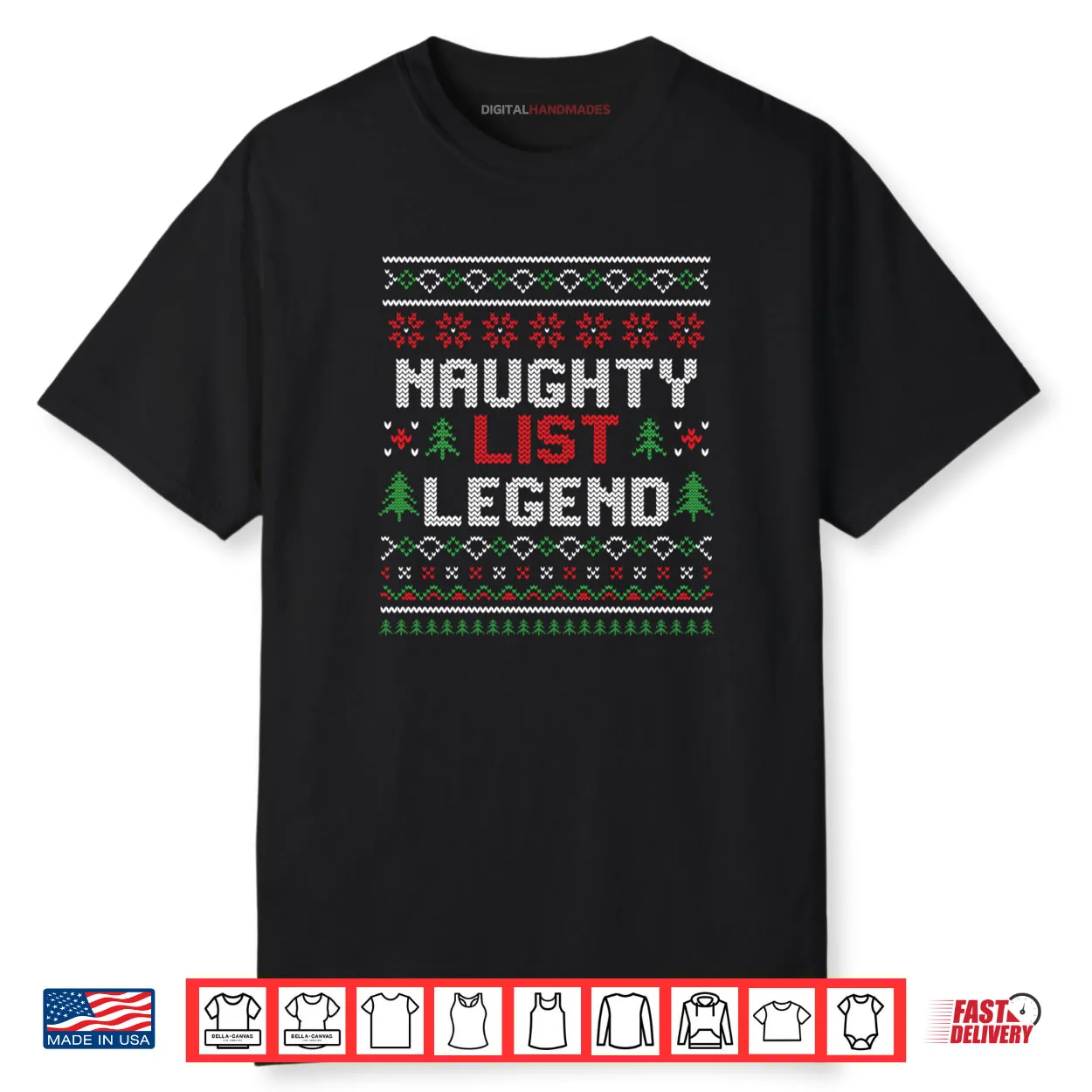 Naughty List Legend Christmas Shirt