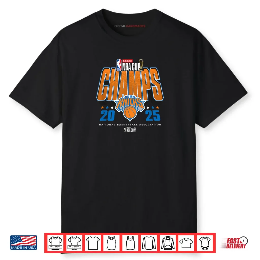 NBA Official Emirates Cup 2025 Champs New York Knicks Shirt