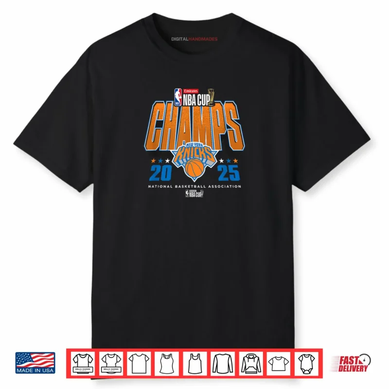 NBA Official Emirates Cup 2025 Champs New York Knicks Shirt