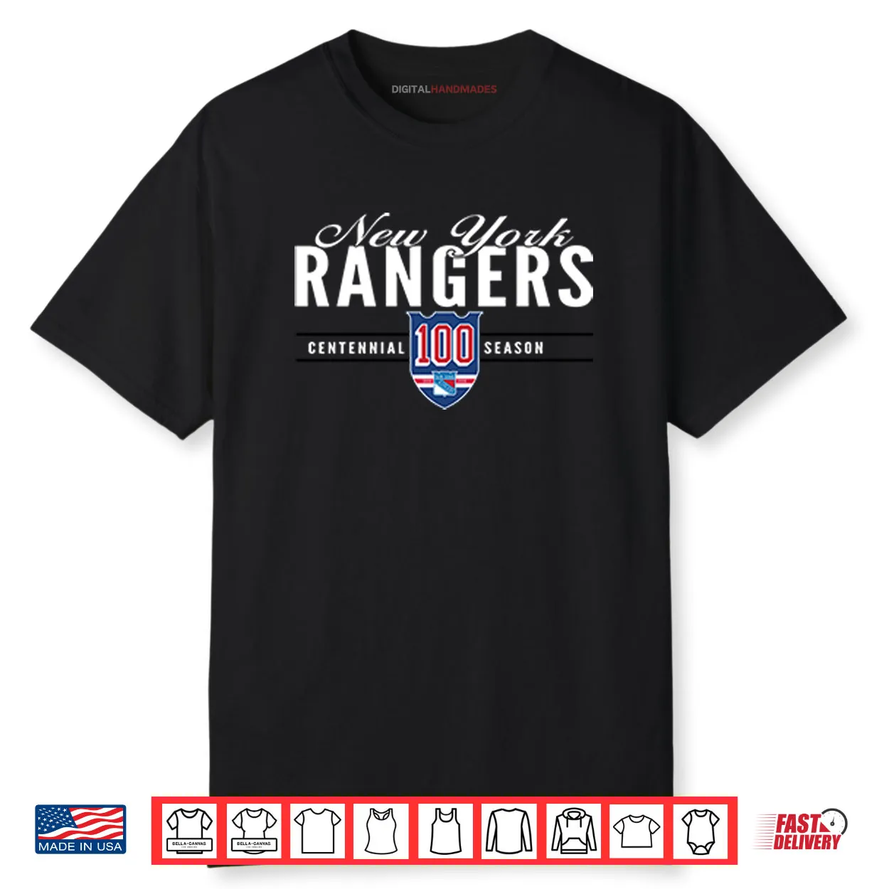 New York Rangers Centennial 100 Seasons Shirt