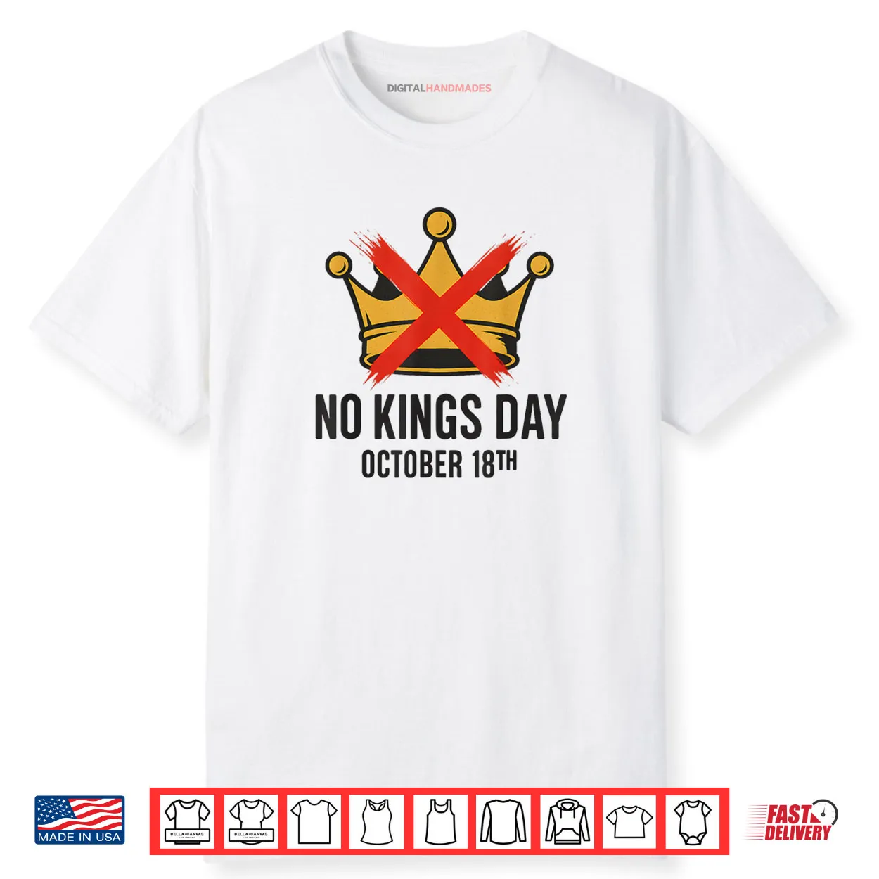 No Kings Day October 18th No Kings in America Democracy Shirt
