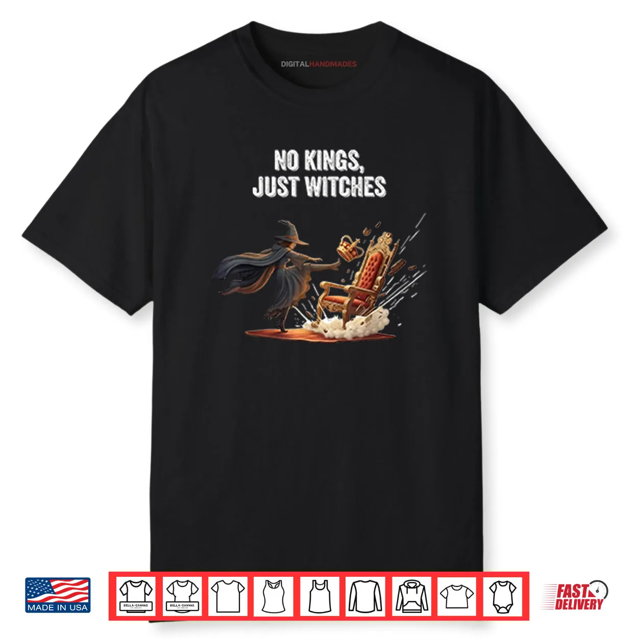 No Kings Just Witches Funny Halloween Shirt