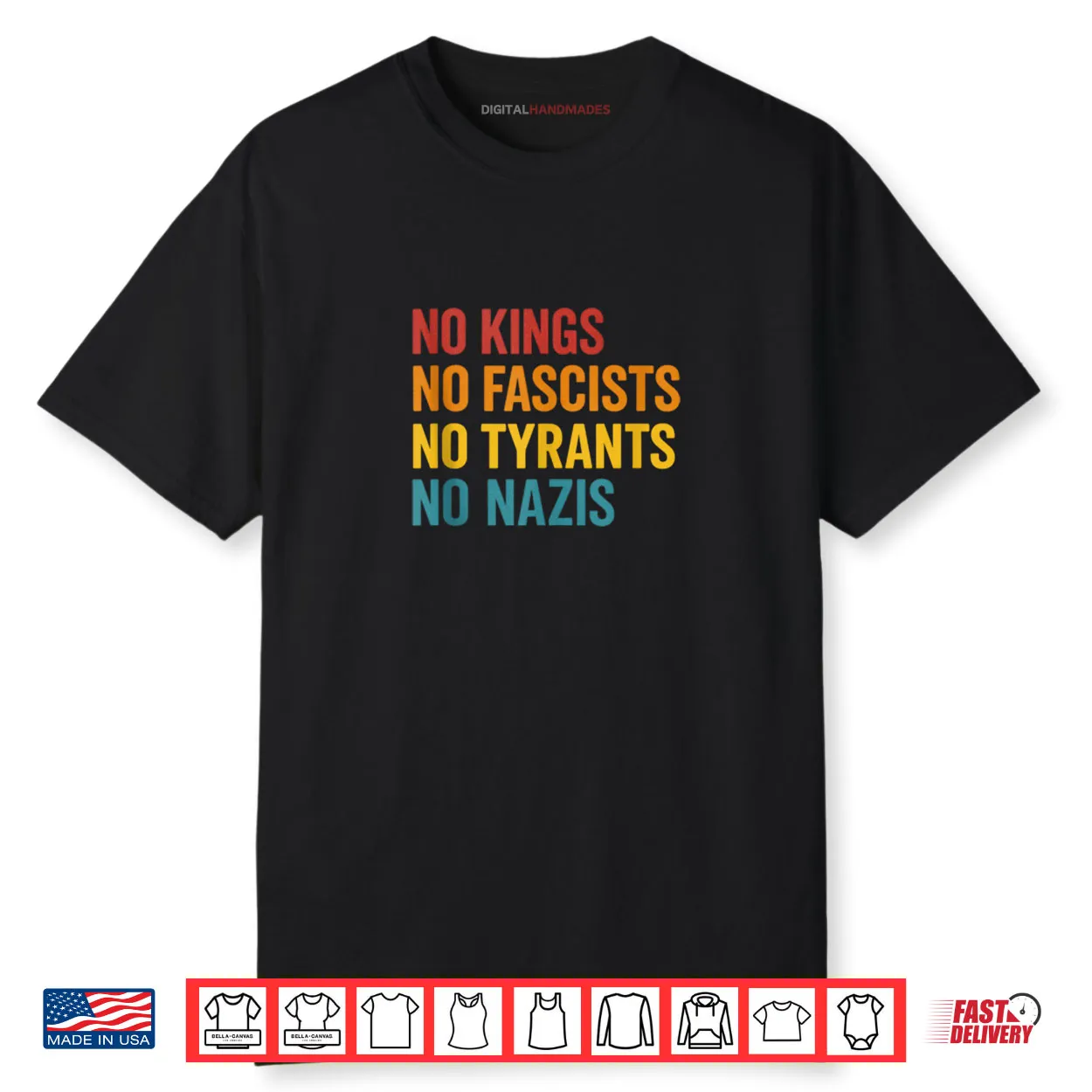 No Kings No Fascists No Tyrants No Nariz Shirt