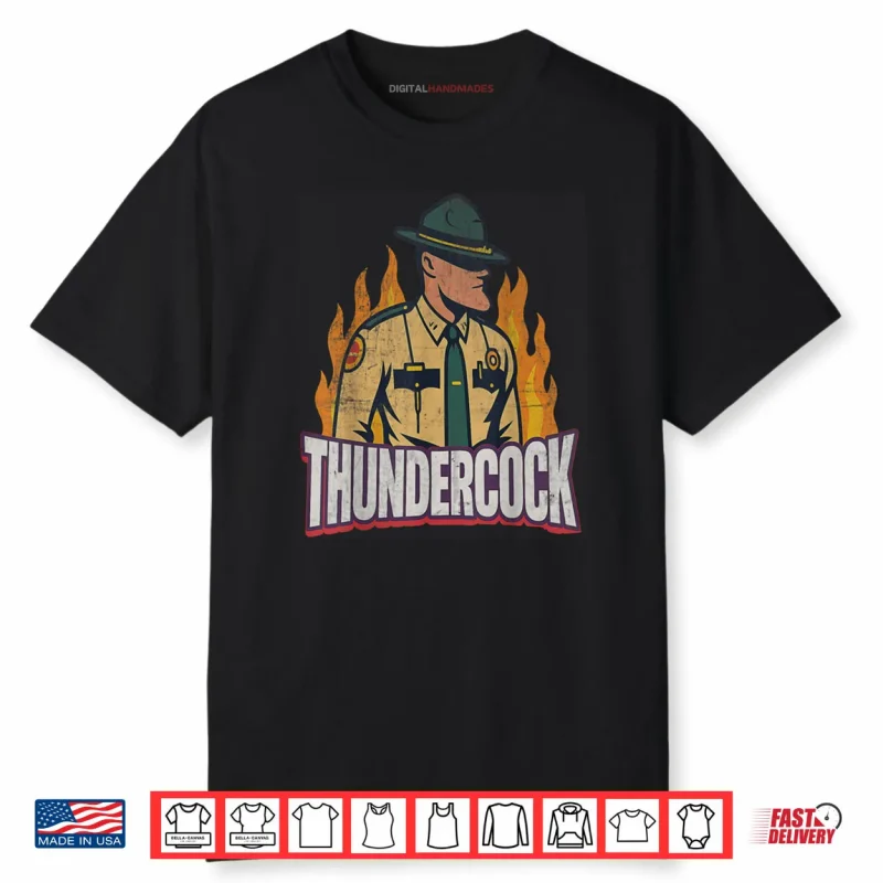 Officer Sergeant Cassius Thundercock Bodycam Funny Meme Shirt