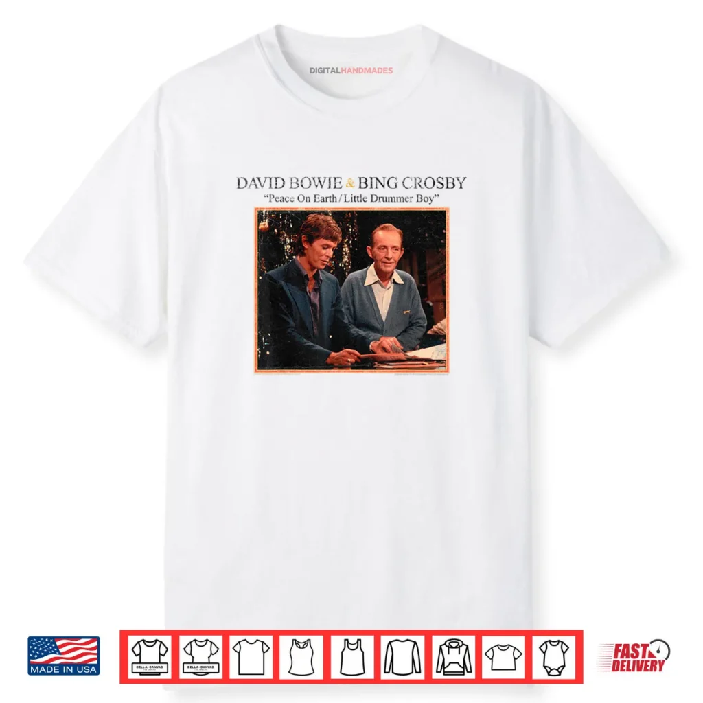 Official Bowie Bing Crosby Peace on Earth Christmas Music Shirt 1 Official Bowie Bing Crosby Peace on Earth Christmas Music Shirt