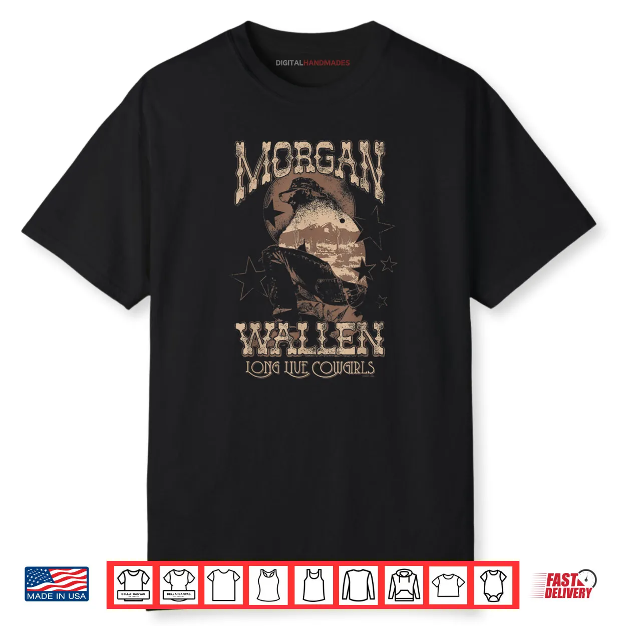 Official Morgan Wallen Long Live Cowgirls Shirt