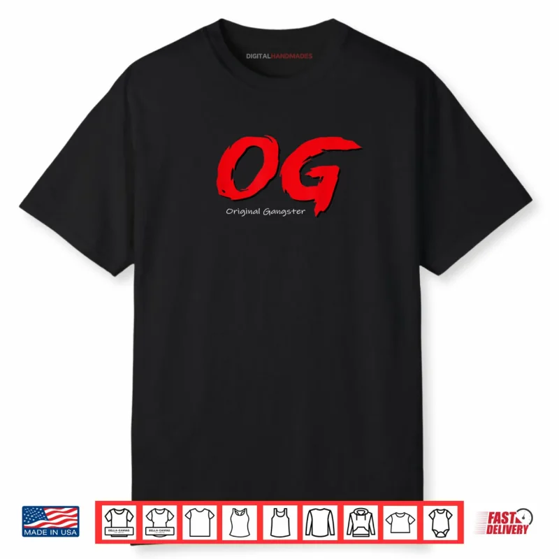 OG Graphic Bold Red Brush Style Shirt