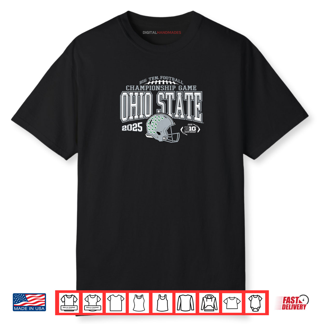 Ohio State Buckeyes Big Ten Championship 2025 Football Red Shirt