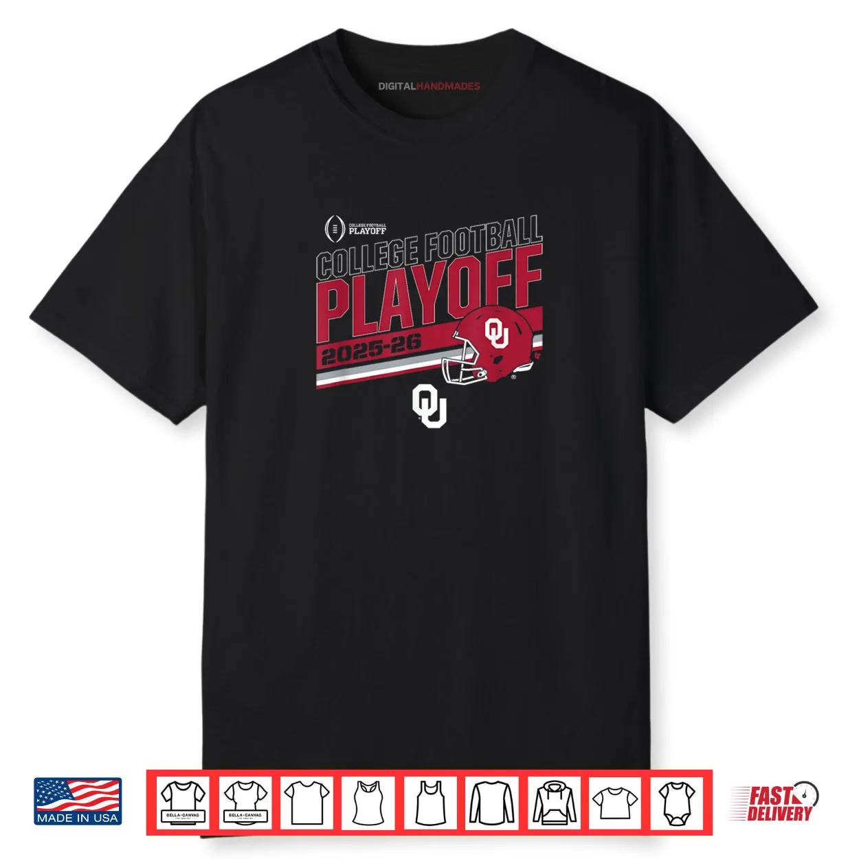 Oklahoma Sooners College Football Playoff Stripe 2025 Shirt