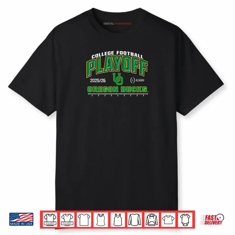 Oregon Ducks College Football Playoff CFP 2025 26 Black Shirt