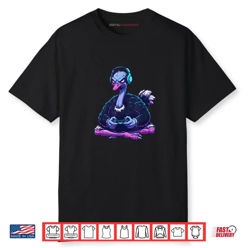 Ostrich Video Games Shirt 1 Ostrich Video Games Shirt