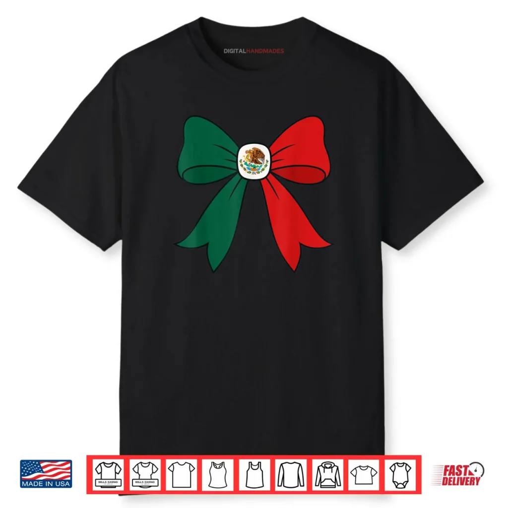 Patriotic Mexican Heritage Coquette Bow Shirt 1 Patriotic Mexican Heritage Coquette Bow Shirt