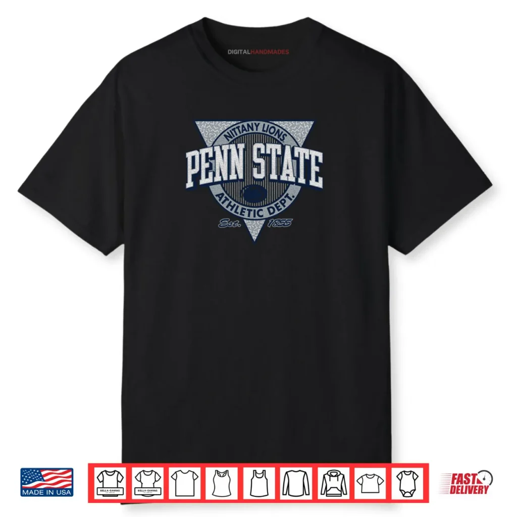 Penn State Nittany Lions Retro Triblock Shirt 1 Penn State Nittany Lions Retro Triblock Shirt