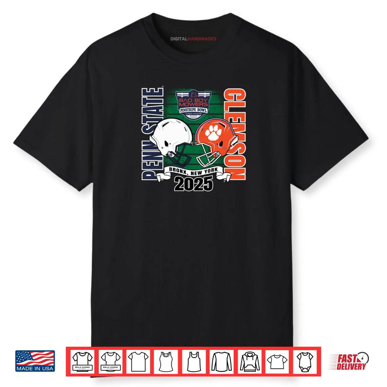 Penn State Nittany Lions vs Clemson Tigers Pinstripe Bowl 25 Shirt