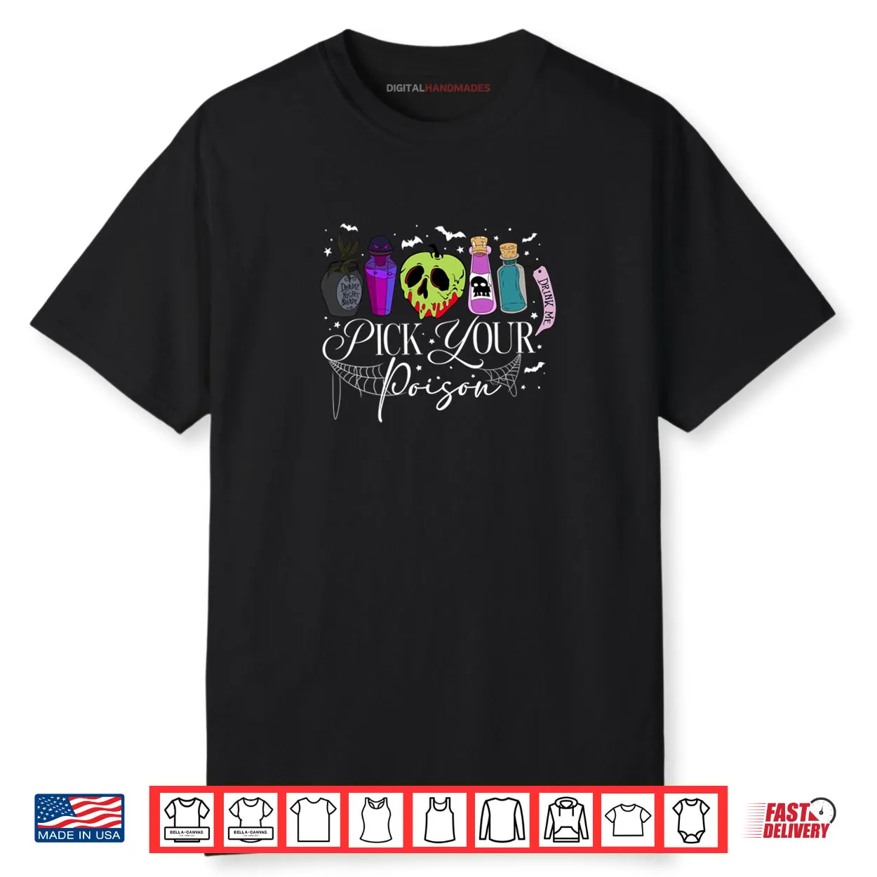 Pick Your Poison Happy Halloween Day Party Spooky Shirt