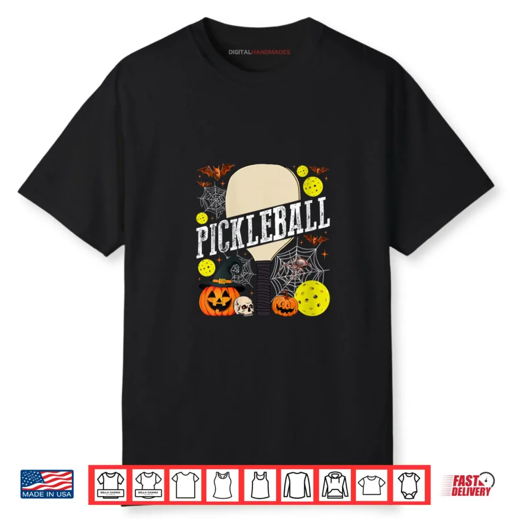 Pickleball Paddle & Pumpkins Halloween Costume Day Shirt 1 Pickleball Paddle & Pumpkins Halloween Costume Day Shirt