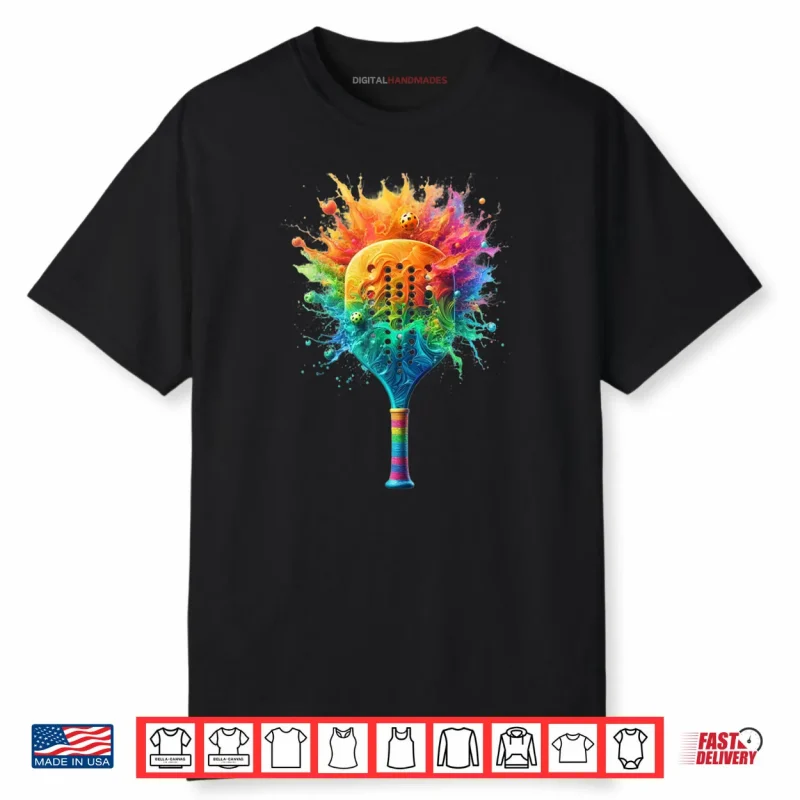 Pickleball Splash Colors Paddle Shirt