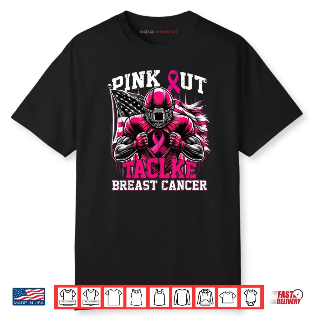 Pink Out Tackle Football Breast Cancer Awareness Shirt 1 Pink Out Tackle Football Breast Cancer Awareness Shirt