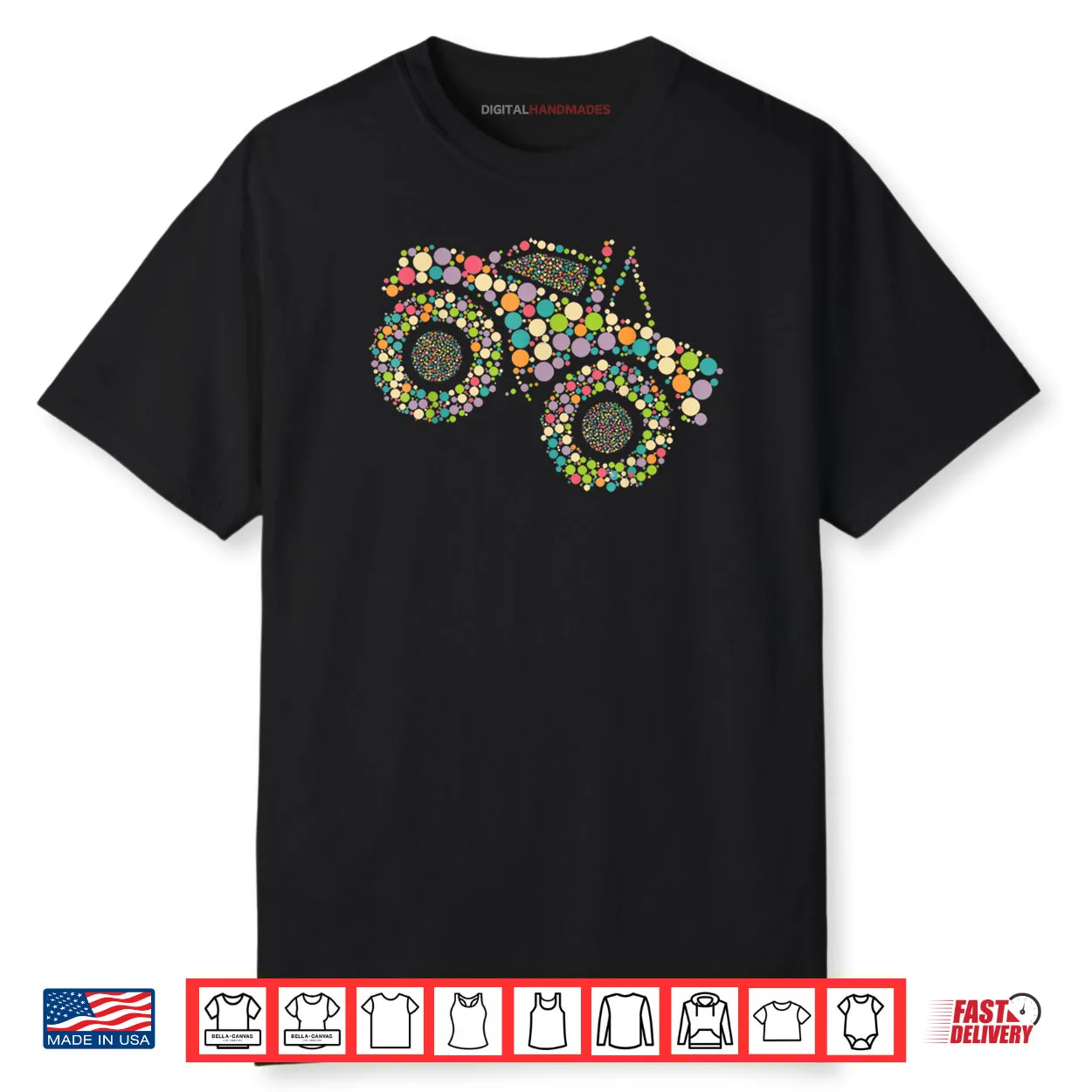 Polka Dot Monster Truck Funny Dot Day Shirt
