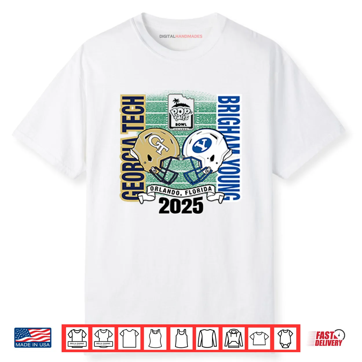 Pop Tart Bowl Georgia Tech Brigham Young Orlando Florida 2025 Shirt