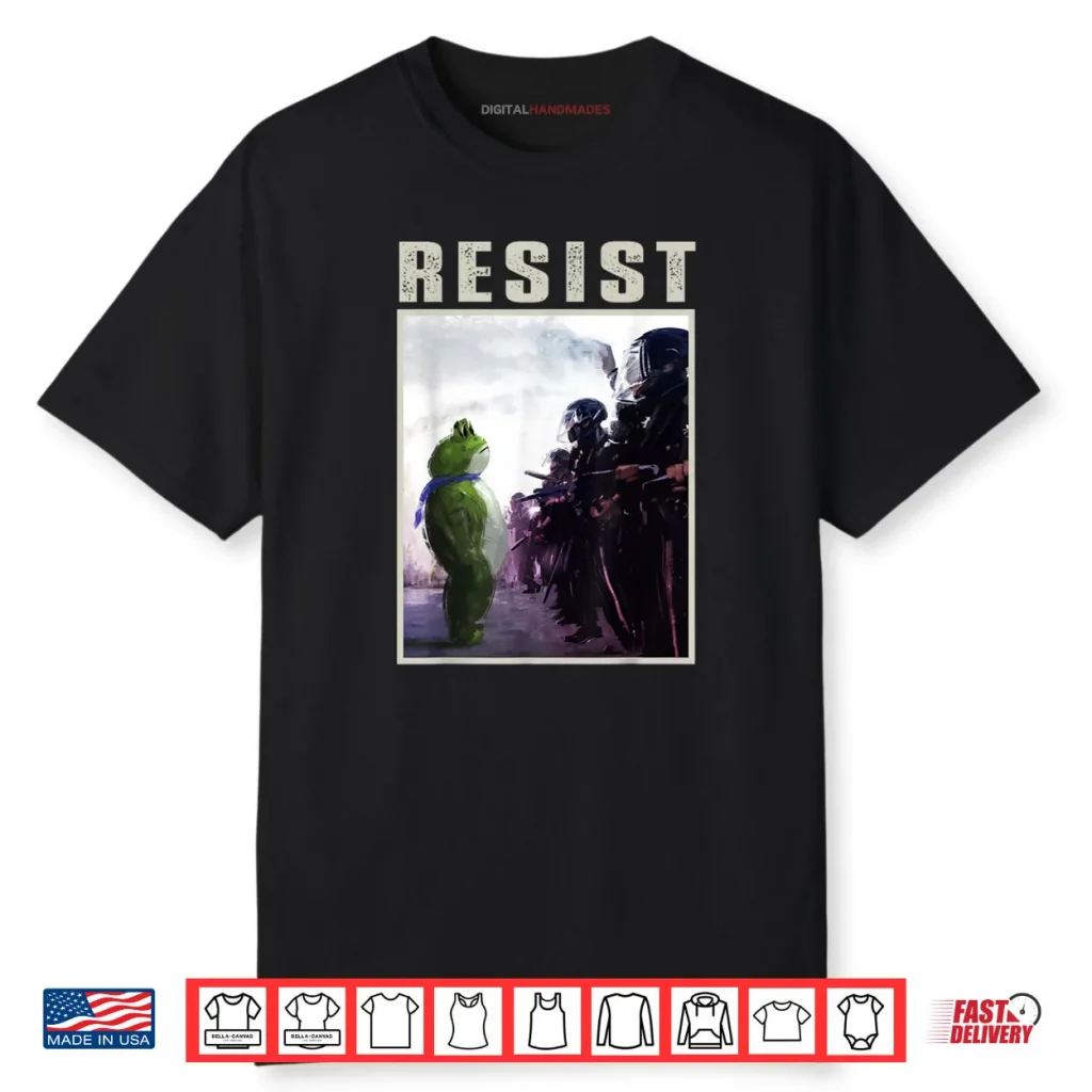 Portland 2025 Resist Portland Frog Protest Art Shirt