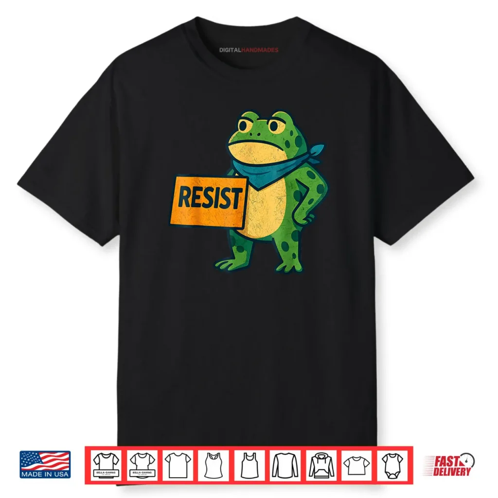 Portland Frog Funny Portland Frog Protest Shirt 1 Portland Frog Funny Portland Frog Protest Shirt