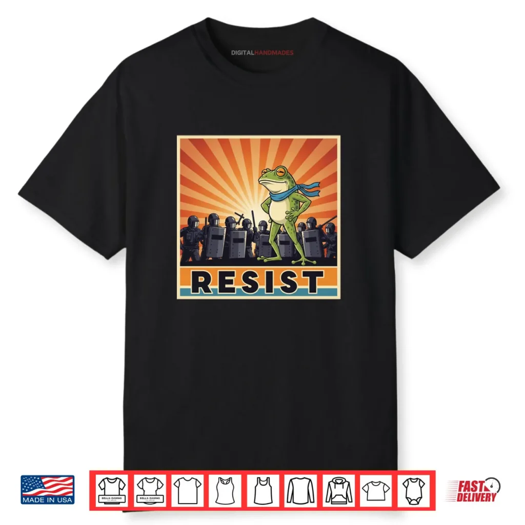 Portland Frog Protest Resist Costume Shirt 1 Portland Frog Protest Resist Costume Shirt