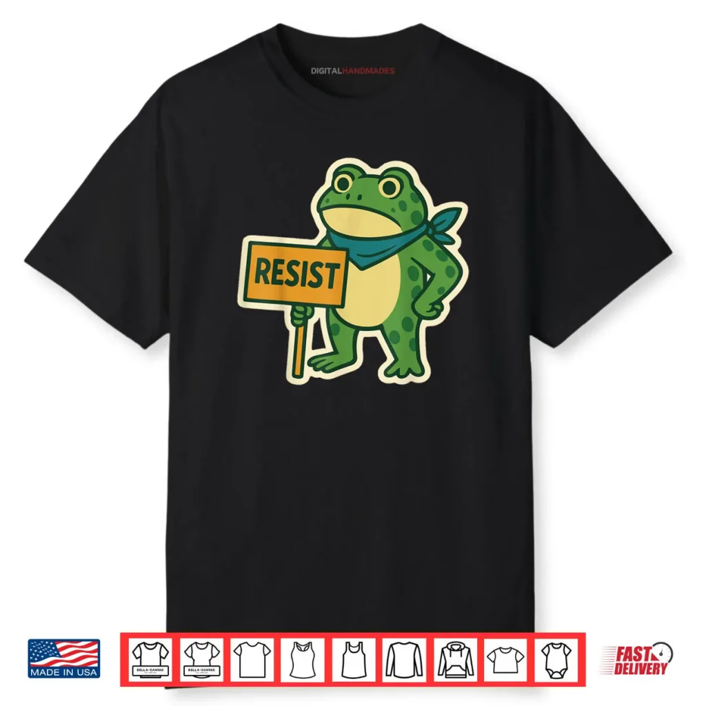 Portland Frog Protest Resist Portland Frog ICE Protest Shirt 1 Portland Frog Protest Resist Portland Frog ICE Protest Shirt