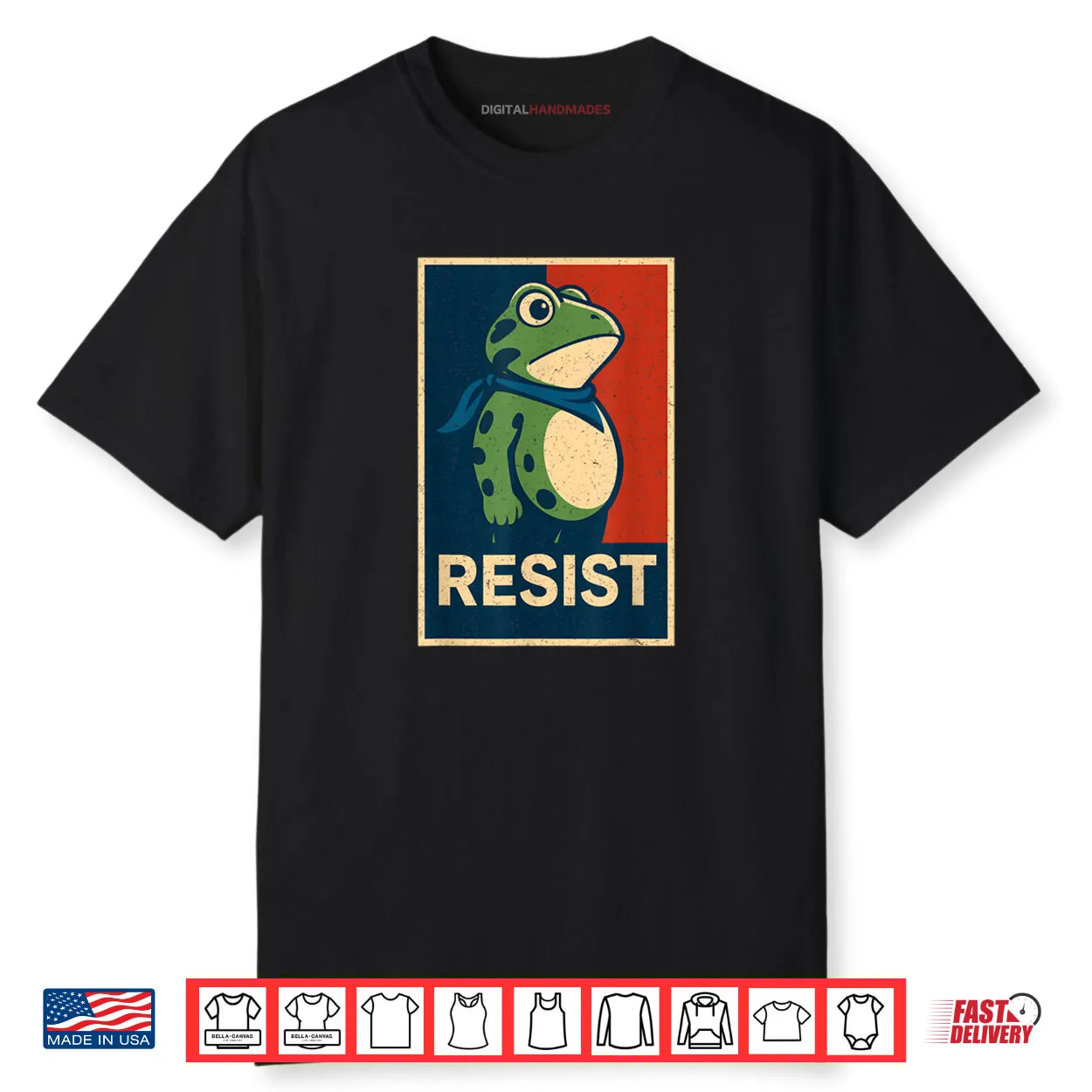 Portland Frog Protest Retro Vintag Shirt