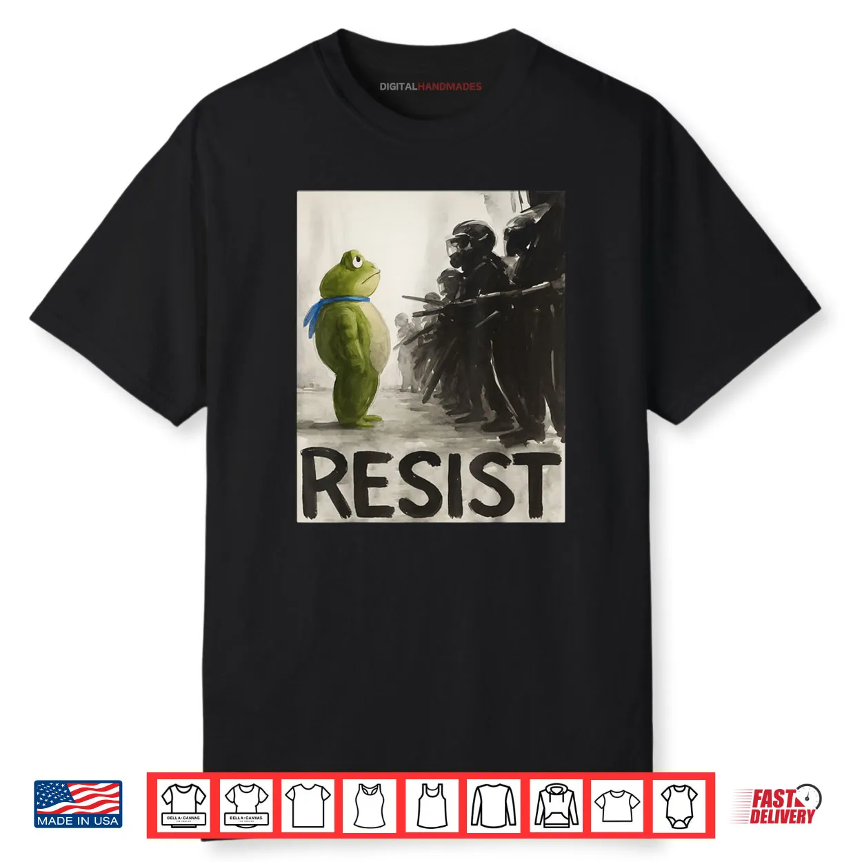 Portland Frog Protest Retro Vintage Shirt