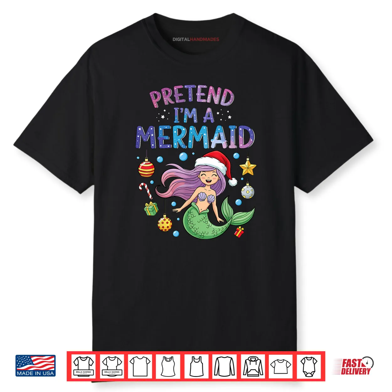 Pretend I’m a Mermaid Halloween Costume Girl Shirt