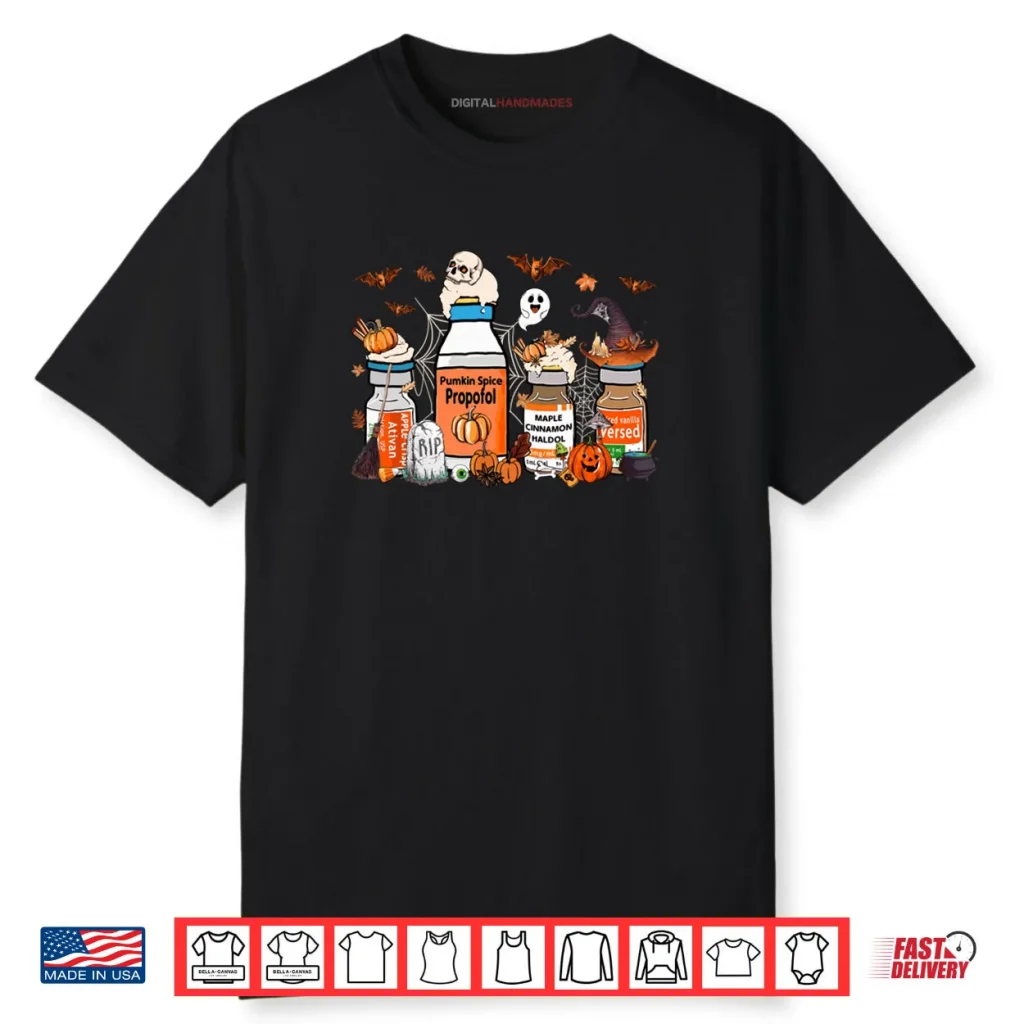 Propofol Ativan Versed ICU Nurse Halloween Costume Day Shirt 1 Propofol Ativan Versed ICU Nurse Halloween Costume Day Shirt