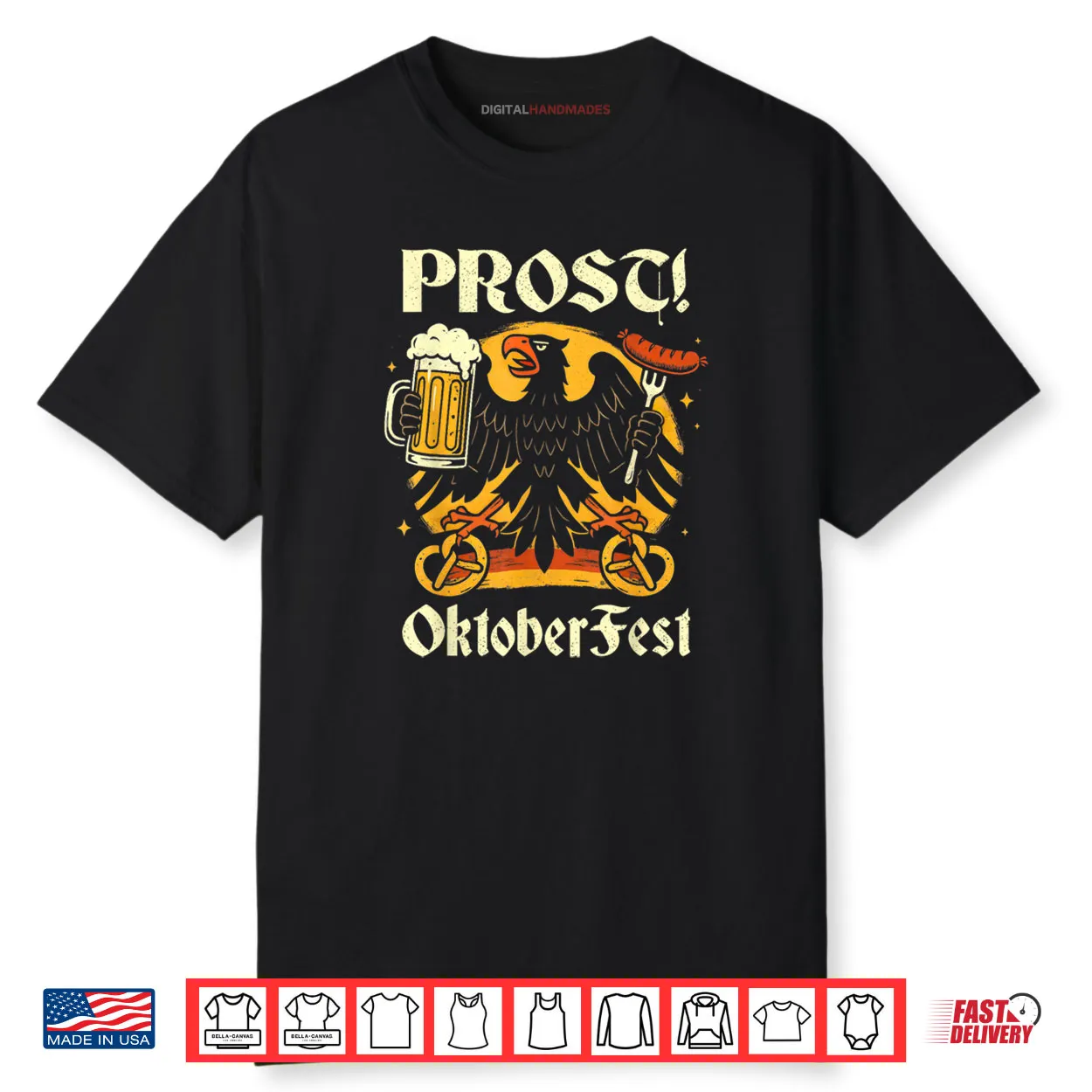 Prost Oktoberfest German Eagle Beer Shirt